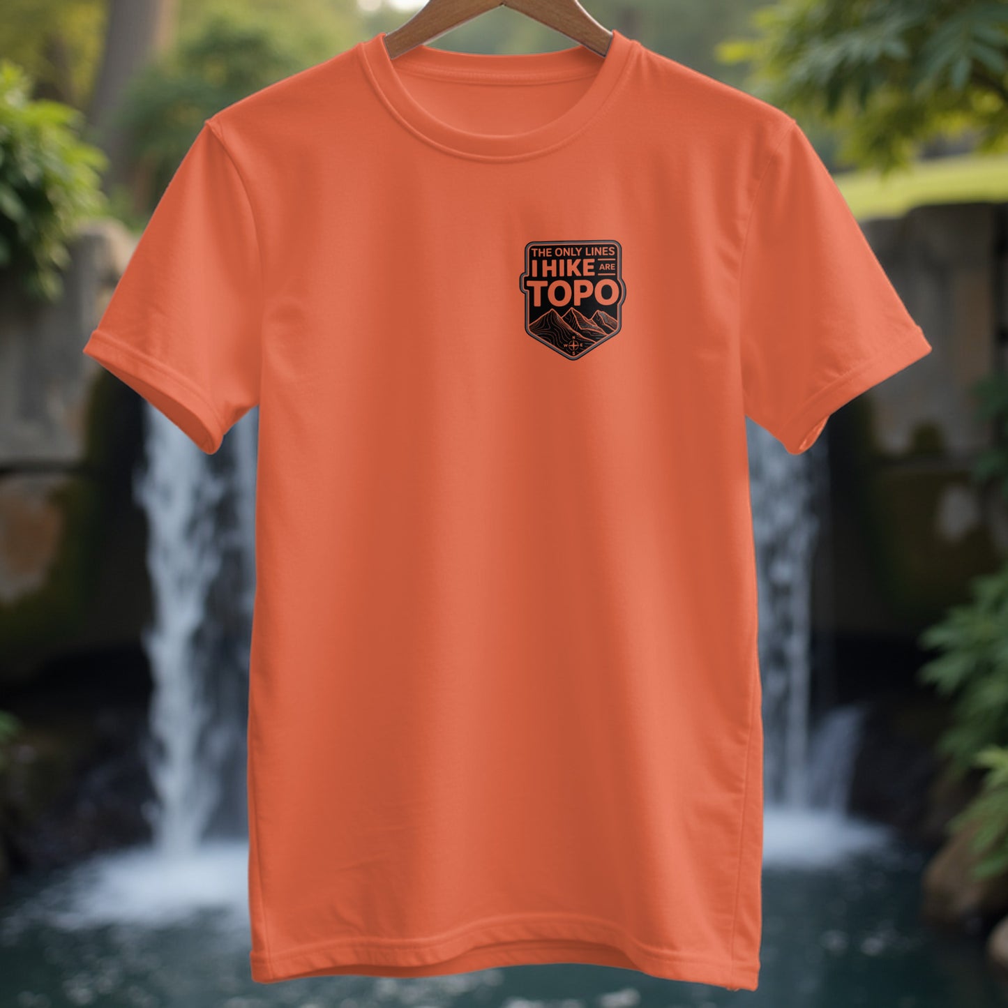 I Hike Topo Lines T-Shirt - Trailblaze Shirts