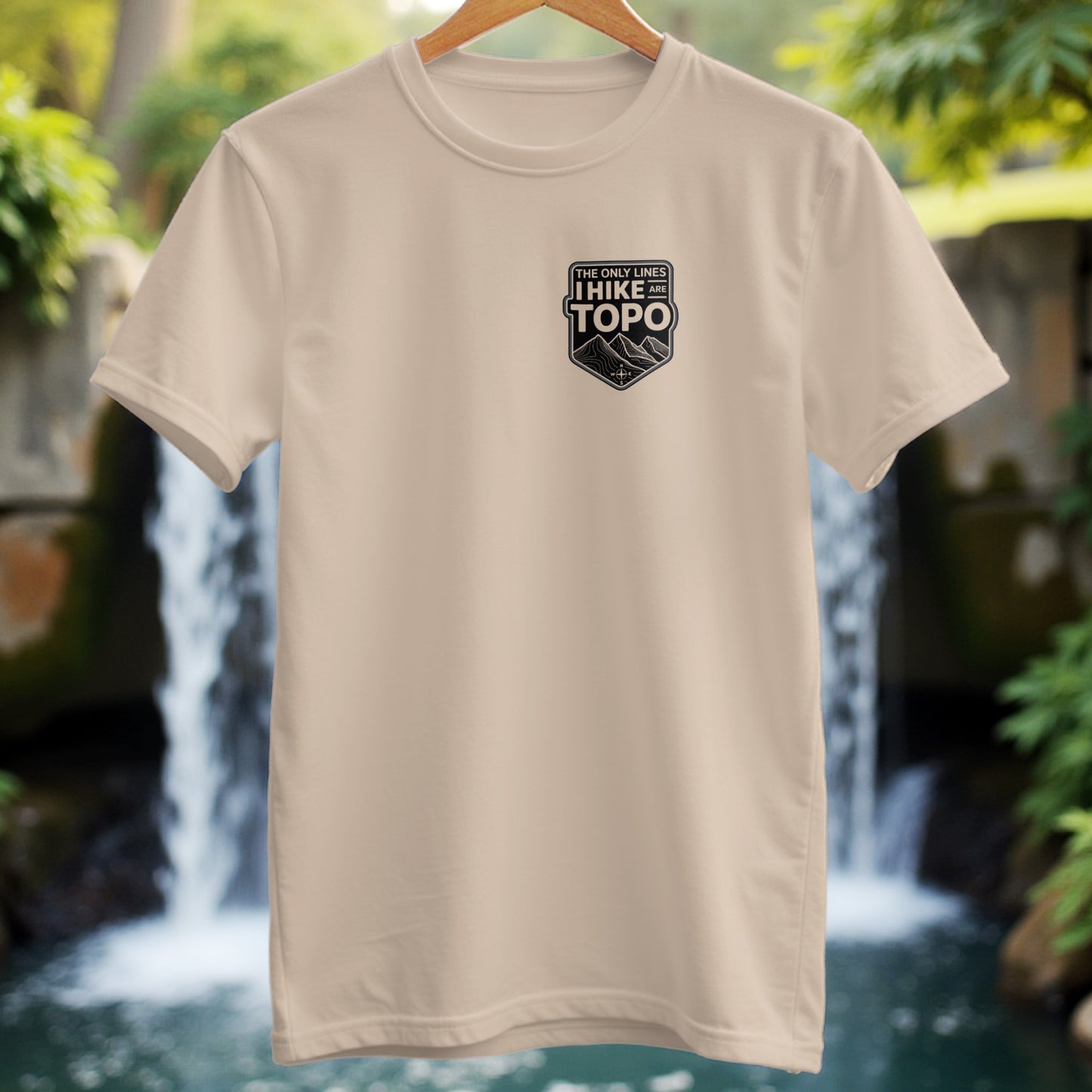 I Hike Topo Lines T-Shirt - Trailblaze Shirts