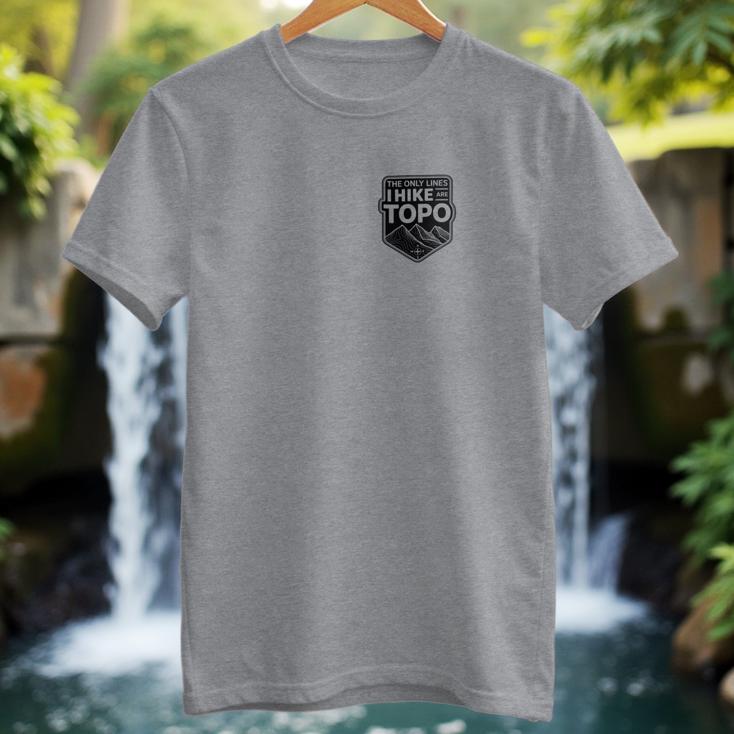 I Hike Topo Lines T-Shirt - Trailblaze Shirts