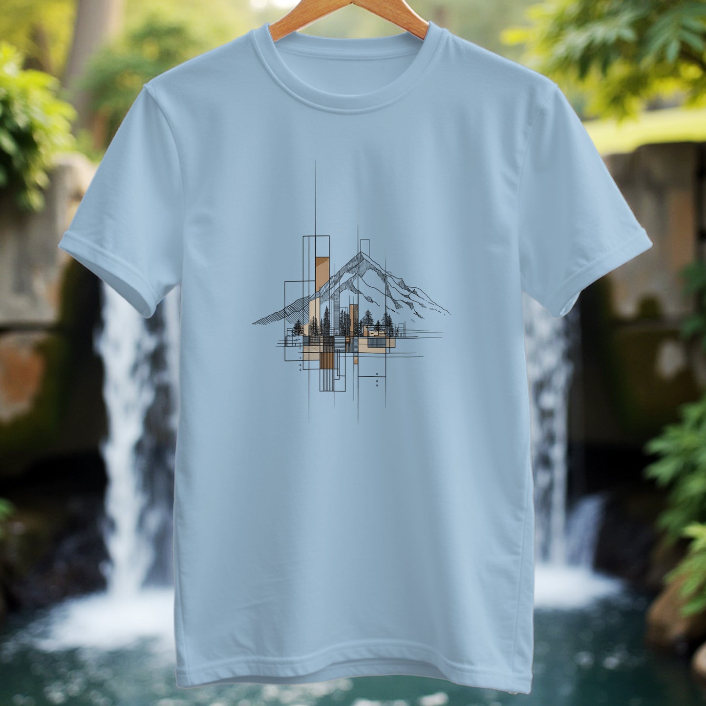 Linear Landscape T-Shirt - Trailblaze Shirts