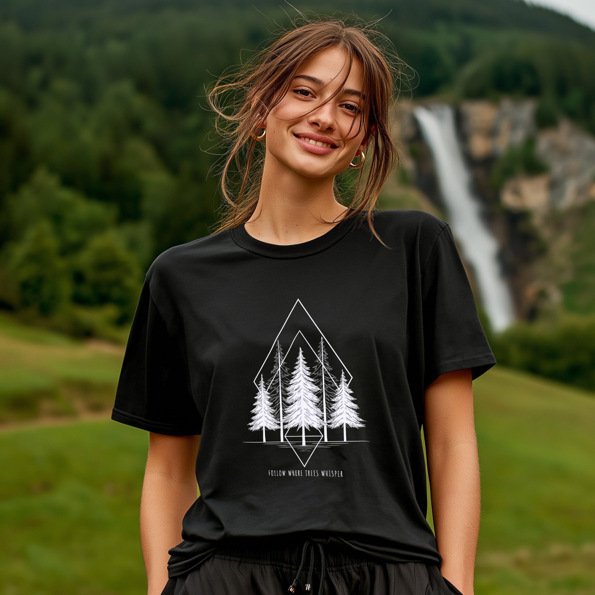Follow Where Trees Whisper T-Shirt - Trailblaze Shirts