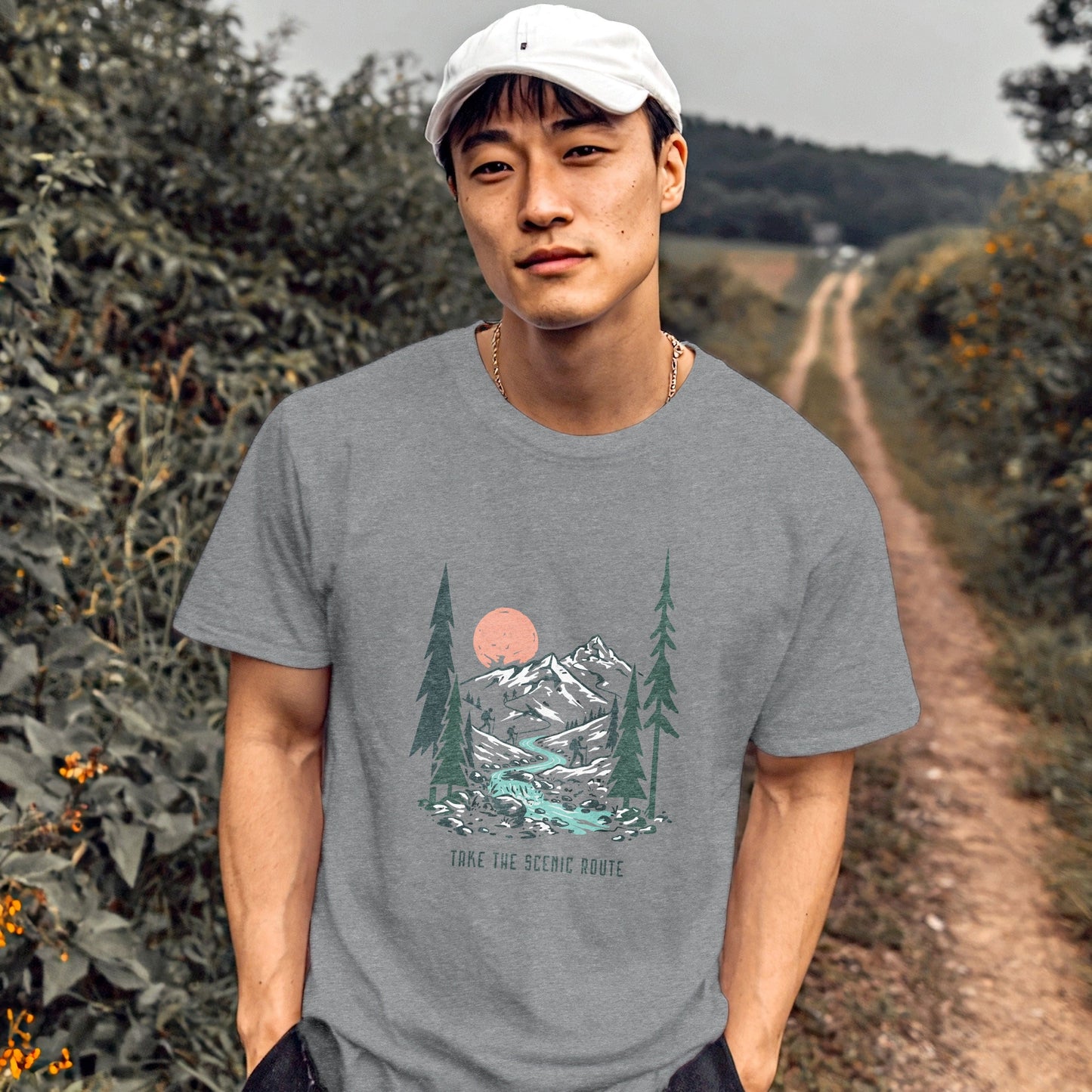 Take The Scenic Route Graphic T-Shirt