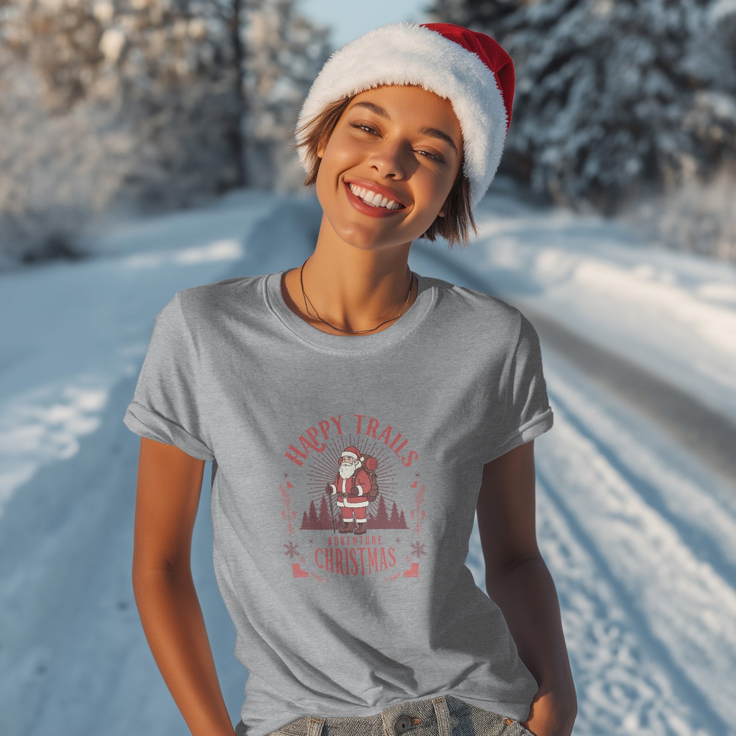 Happy Trails Adventure Christmas T-Shirt