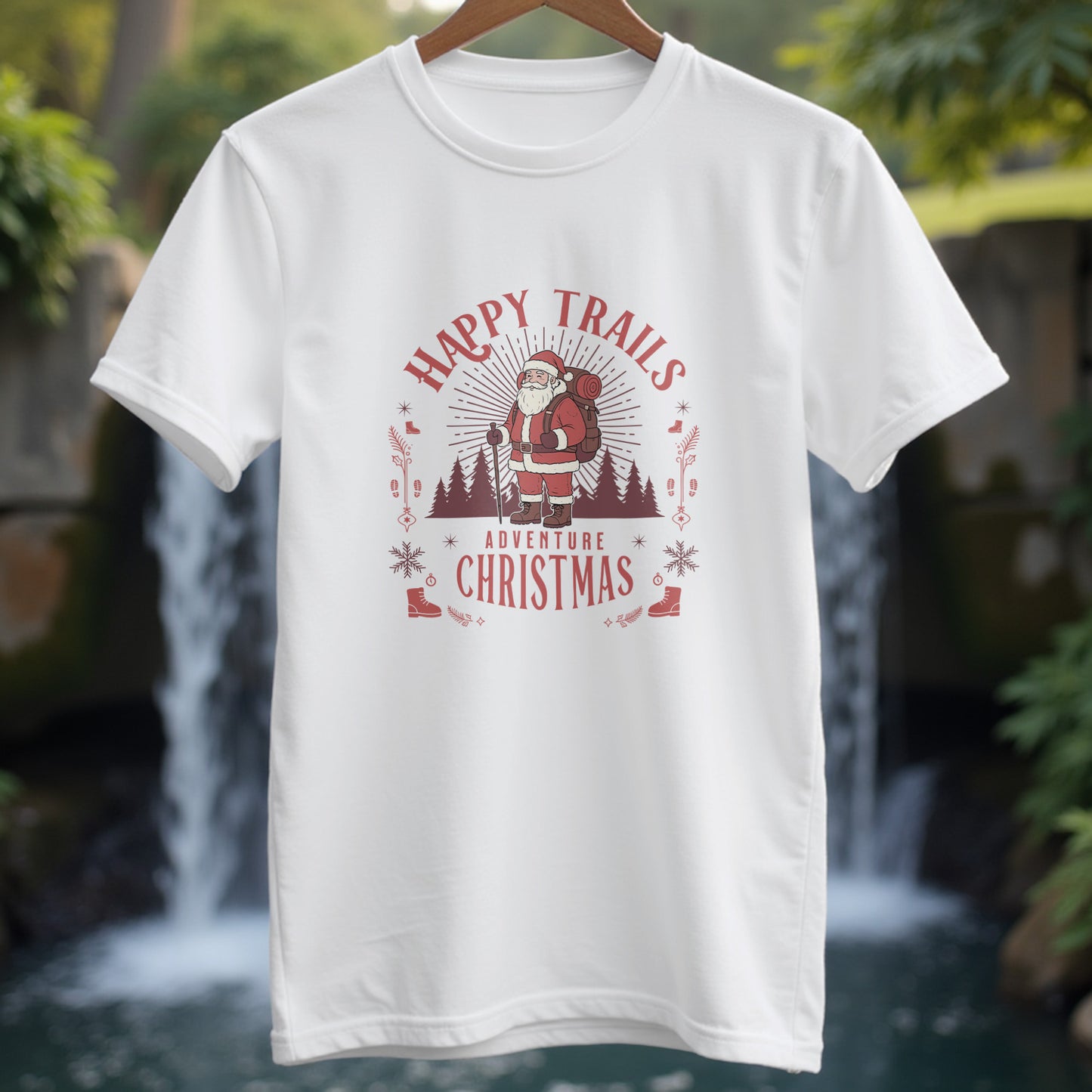 Happy Trails Adventure Christmas T-Shirt