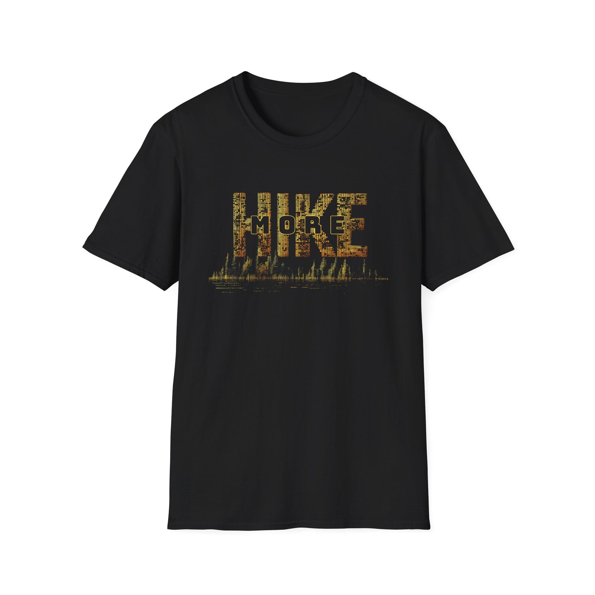 Hike More Golden Dotted T-Shirt - Trailblaze Shirts