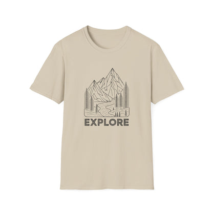 Single Line Minimalistic Explore Design, Hikers T-Shirt