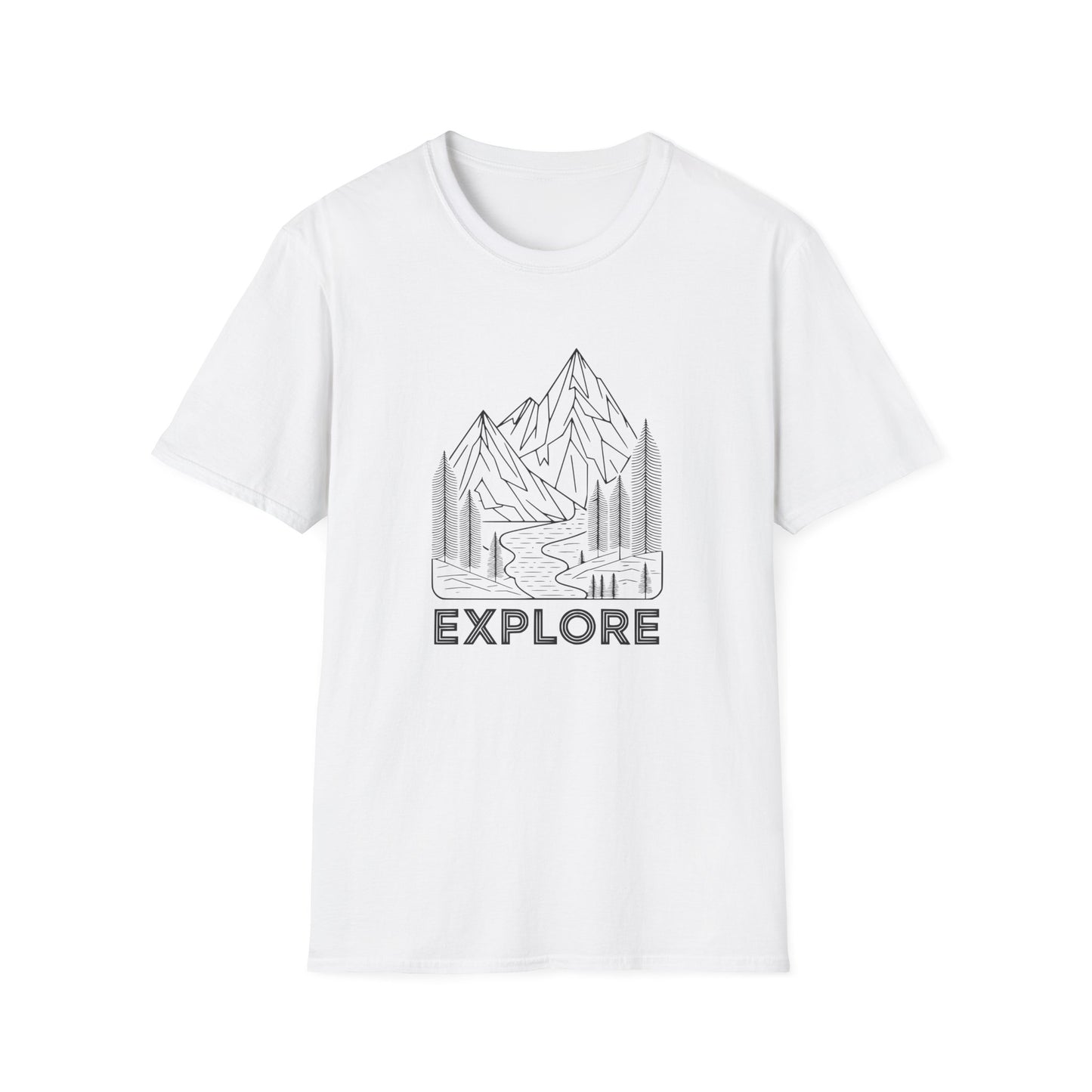 Single Line Minimalistic Explore Design, Hikers T-Shirt