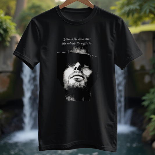Portrait White On Black T-Shirt - Trailblaze Shirts