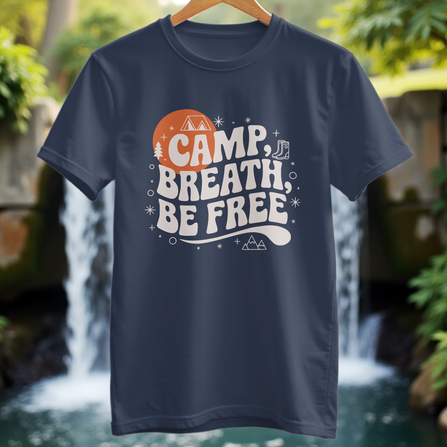 Camp Breath Be Free T-Shirt - Trailblaze Shirts