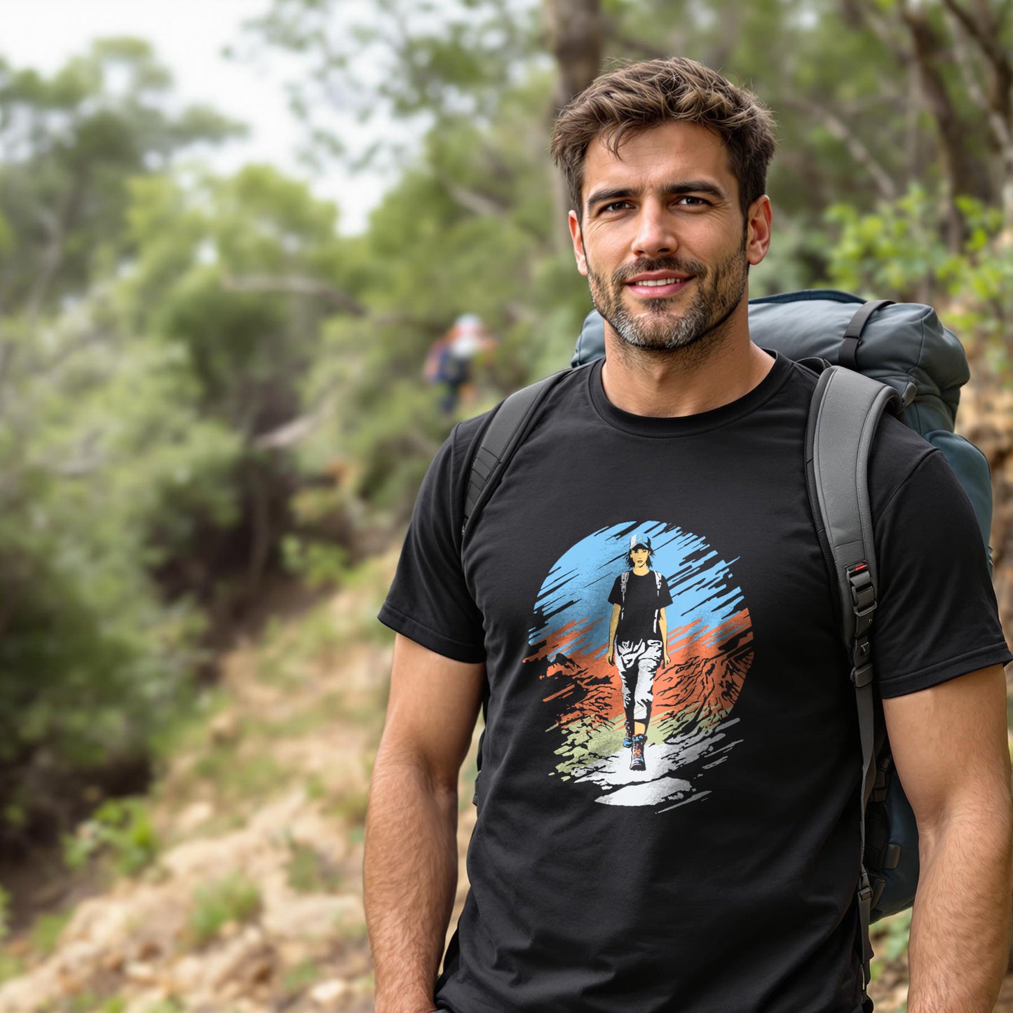 Glitch Style Hiker T-Shirt - Trailblaze Shirts