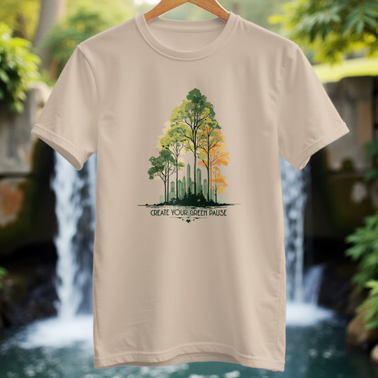 Create Green Pause T-Shirt - Trailblaze Shirts