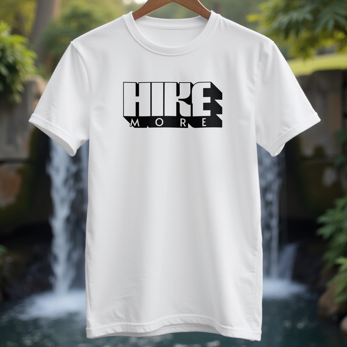 Hike More Modern Typography T-shirt - Trailblaze Shirts