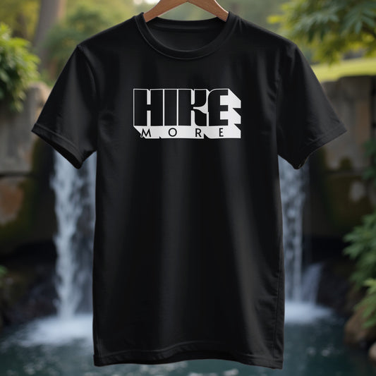 Hike More Modern Typography T-shirt - Trailblaze Shirts