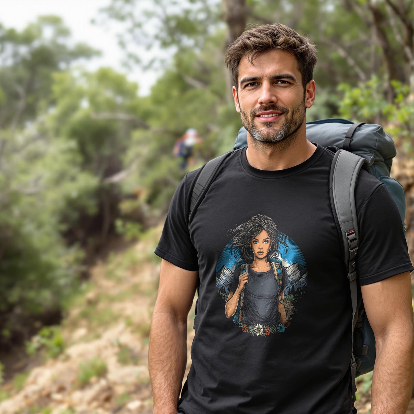 Hiker Portrait T-Shirt - Trailblaze Shirts