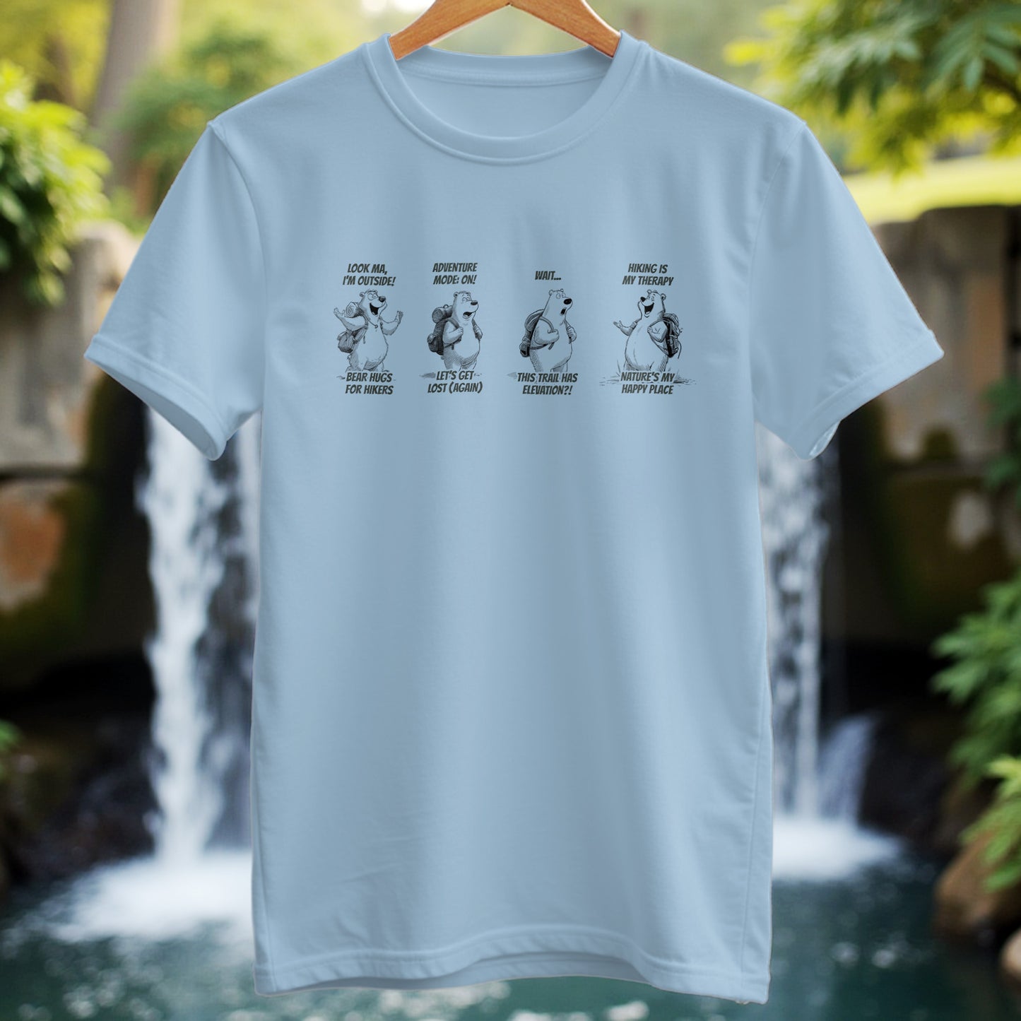 Hiking Bear T-shirt - Trailblaze Shirts