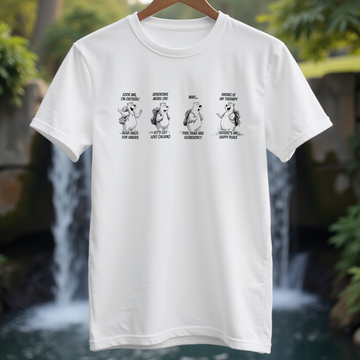 Hiking Bear T-shirt - Trailblaze Shirts