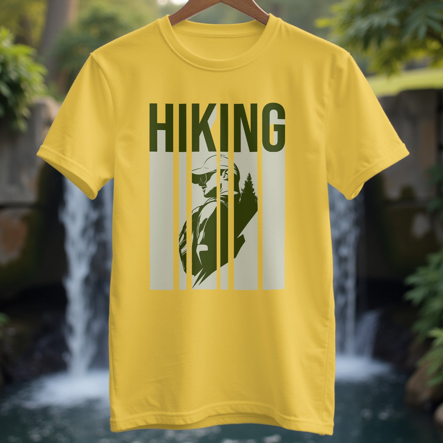 HIKING in modern style design T-shirt - Trailblaze Shirts