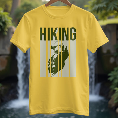 HIKING in modern style design T-shirt - Trailblaze Shirts