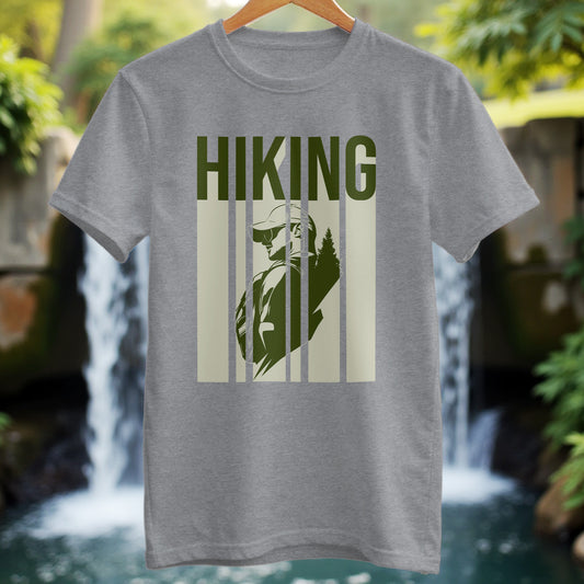 HIKING in modern style design T-shirt - Trailblaze Shirts