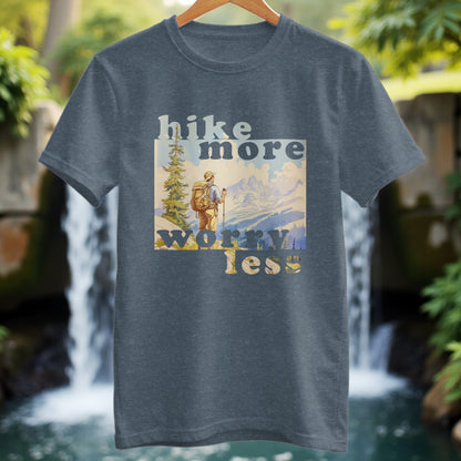 Hike More Worry Less T-shirt - Trailblaze Shirts