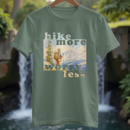Hike More Worry Less T-shirt - Trailblaze Shirts