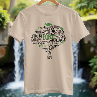Tree Made of Hiking Words T-shirt - Trailblaze Shirts