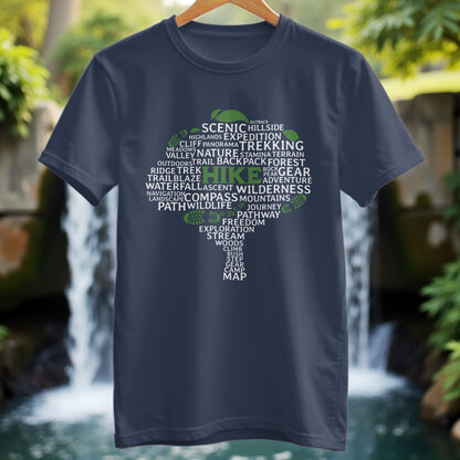 Tree Made of Hiking Words T-shirt - Trailblaze Shirts
