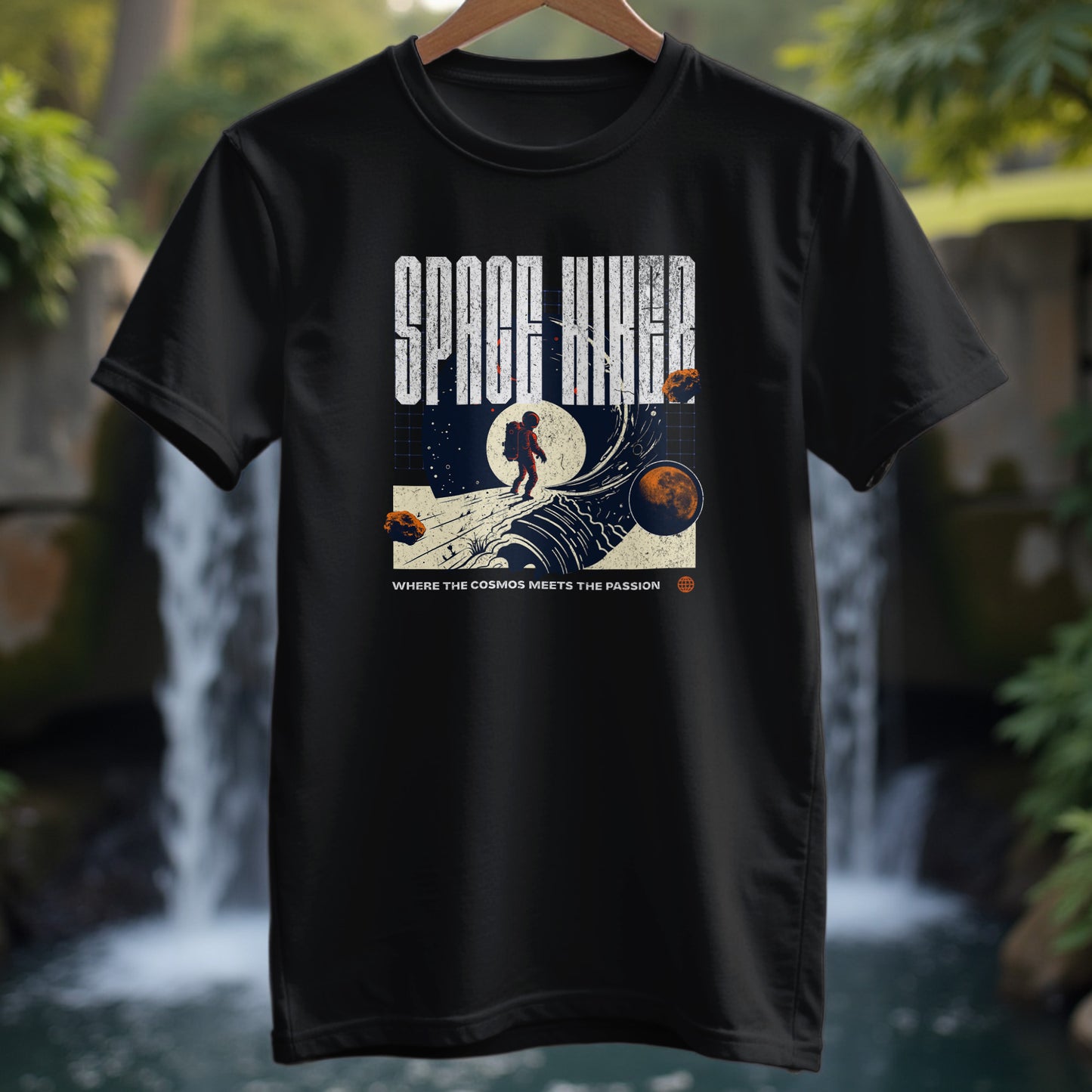 Space Hiker Abstract T-shirt - Trailblaze Shirts