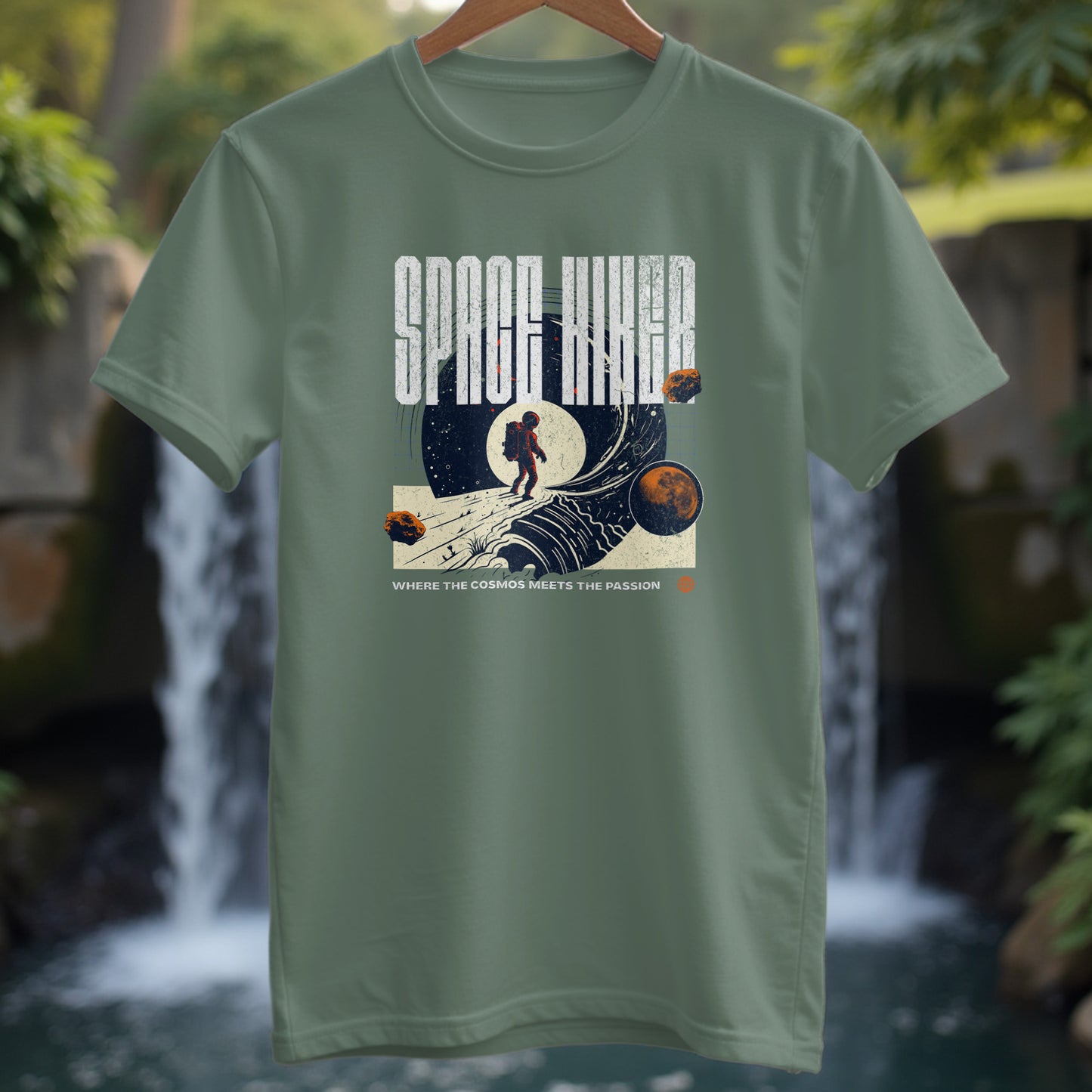 Space Hiker Abstract T-shirt - Trailblaze Shirts