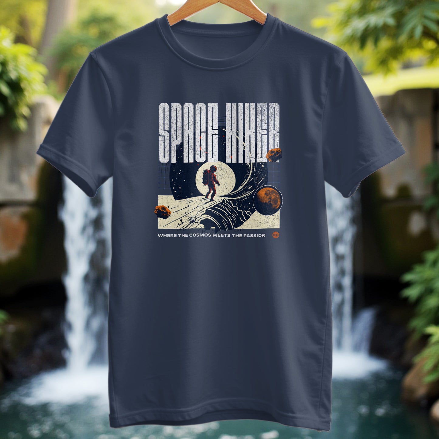 Space Hiker Abstract T-shirt - Trailblaze Shirts