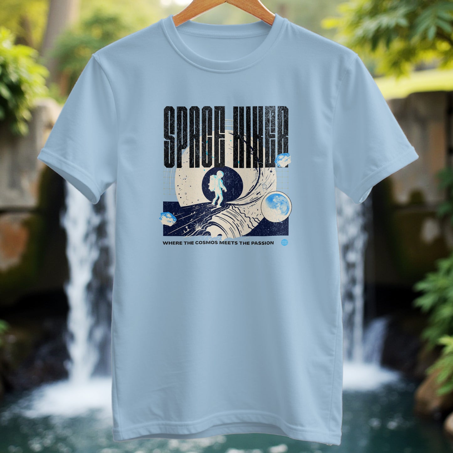Space Hiker Abstract T-shirt - Trailblaze Shirts