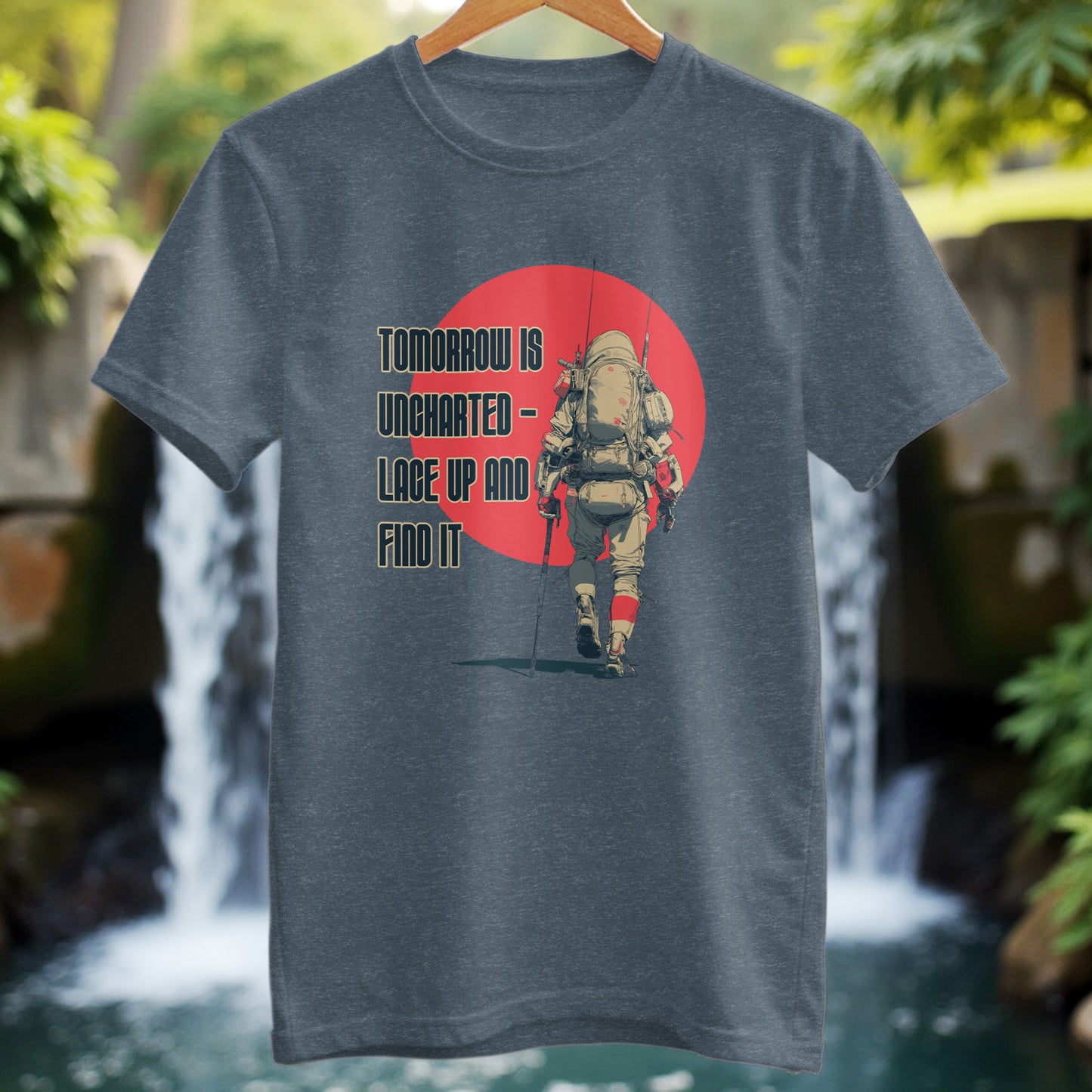 Futuristic Hiker T-Shirt - Trailblaze Shirts