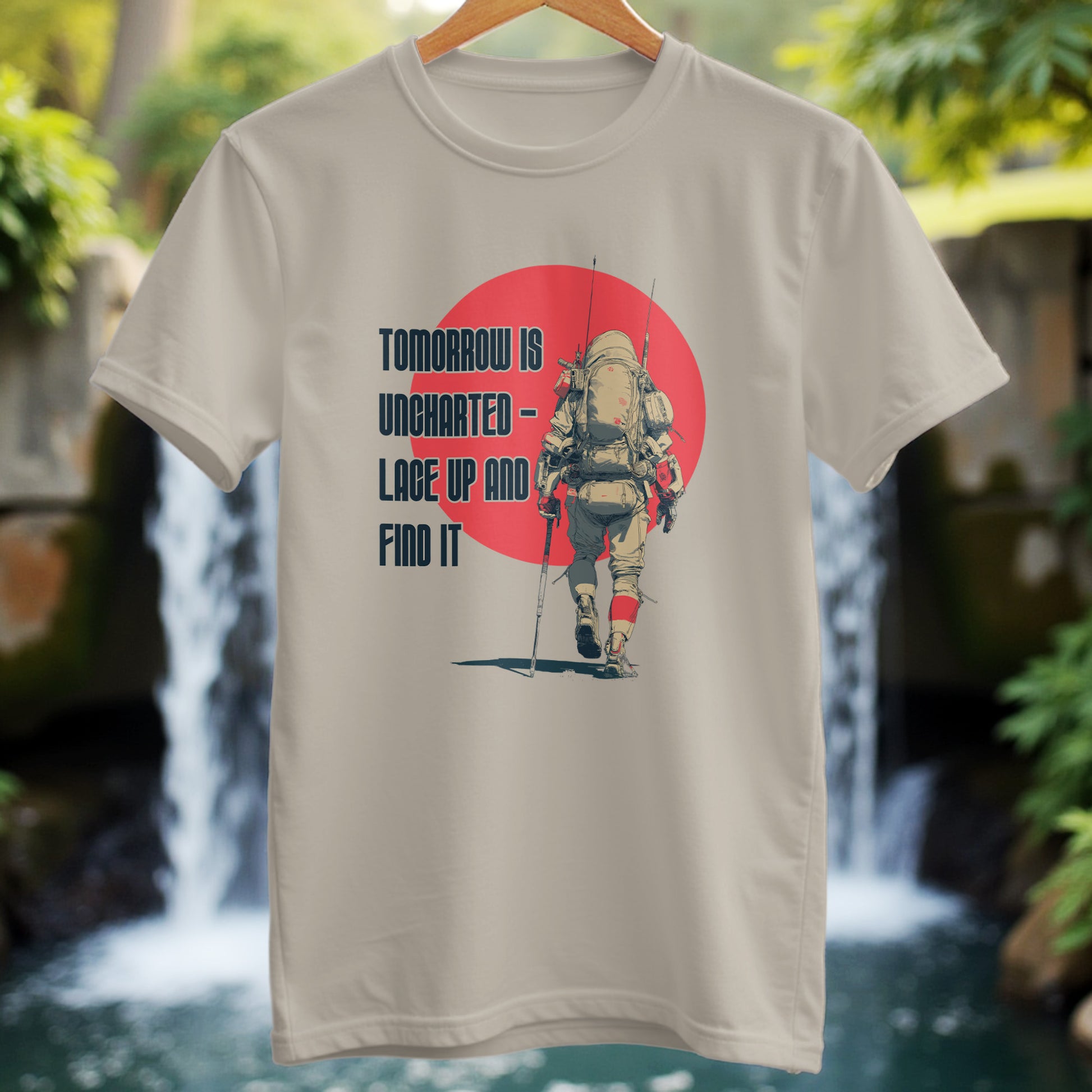 Futuristic Hiker T-Shirt - Trailblaze Shirts